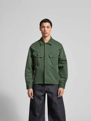 Kurtka koszulowa o kroju regular fit z bawełny Kenzo Khaki
