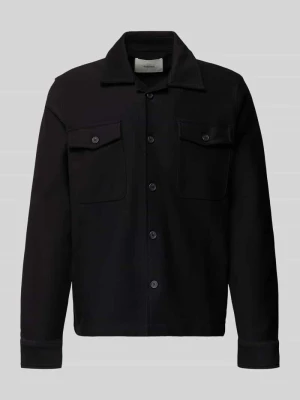 Kurtka koszulowa o kroju regular fit z czystej bawełny ekologicznej model ‘OLIVER’ Selected Homme