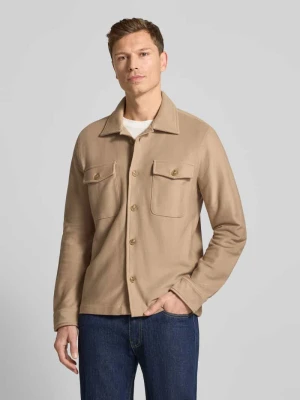 Kurtka koszulowa o kroju regular fit z czystej bawełny ekologicznej model ‘OLIVER’ Selected Homme