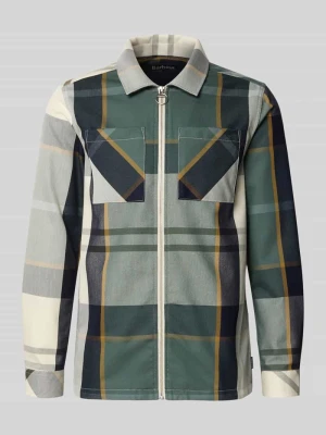 Kurtka koszulowa o kroju regular fit z czystej bawełny model 'ETTRICK' Barbour