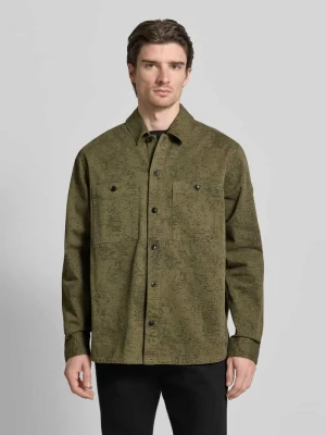 Kurtka koszulowa o kroju regular fit z czystej bawełny model ‘LOCKY_2’ Boss Orange