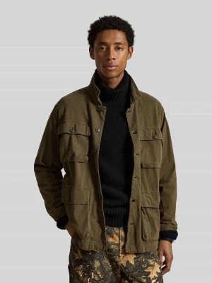 Kurtka koszulowa o kroju regular fit z czystej bawełny model 'SUEDED MOLESKIN' Polo Ralph Lauren Oliwkowy