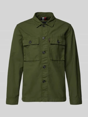 Kurtka koszulowa o kroju regular fit z czystej bawełny Tommy Hilfiger