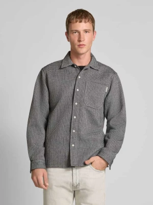 Kurtka koszulowa o kroju regular fit z dodatkiem wełny i detalem z logo model ‘Chen’ Redefined Rebel