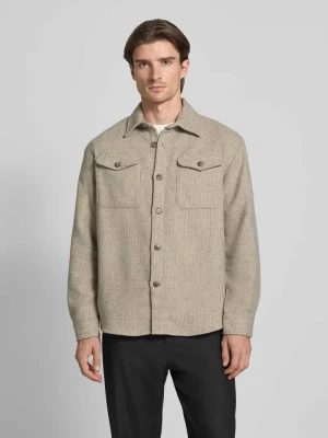 Kurtka koszulowa o kroju regular fit z dodatkiem wełny model ‘LOSEPABLO’ Selected Homme