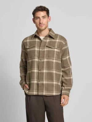 Kurtka koszulowa o kroju regular fit z dodatkiem wełny model ‘LOSEPABLO’ Selected Homme