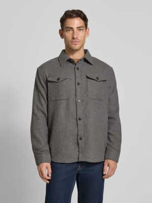 Kurtka koszulowa o kroju regular fit z dodatkiem wełny model ‘LOSEPABLO’ Selected Homme