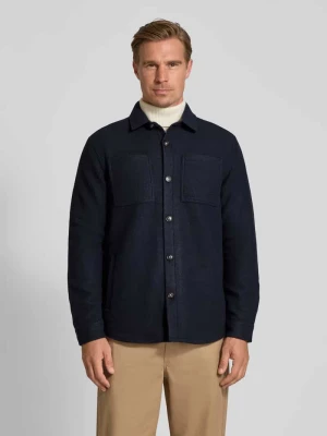 Kurtka koszulowa o kroju regular fit z dodatkiem wełny model ‘MARLOW’ Barbour