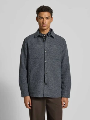 Kurtka koszulowa o kroju regular fit z dodatkiem wełny model ‘MARLOW’ Barbour