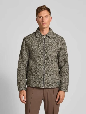 Kurtka koszulowa o kroju regular fit z dodatkiem wełny model ‘Tweed’ Scotch & Soda