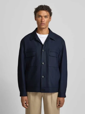 Kurtka koszulowa o kroju regular fit z dodatkiem wiskozy model ‘JULIANO’ HUGO