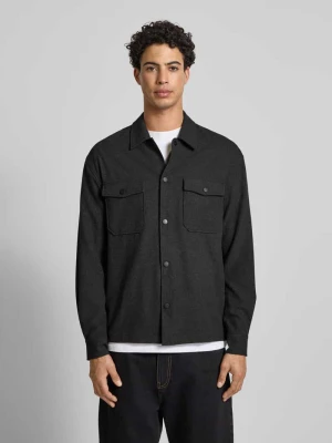 Kurtka koszulowa o kroju regular fit z dodatkiem wiskozy model ‘MARK’ Only & Sons