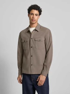 Kurtka koszulowa o kroju regular fit z dodatkiem wiskozy model ‘MARK’ Only & Sons
