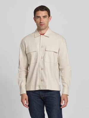 Kurtka koszulowa o kroju regular fit z kieszeniami na piersi CK Calvin Klein