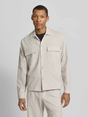 Kurtka koszulowa o kroju regular fit z kieszeniami na piersi JAKE*S STUDIO MEN