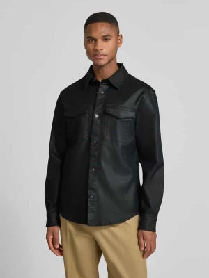 Kurtka koszulowa o kroju regular fit z kieszeniami na piersi model ‘THEO’ Guess