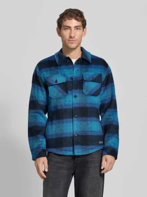 Kurtka koszulowa o kroju regular fit z kieszeniami na piersi Scotch & Soda Granatowy