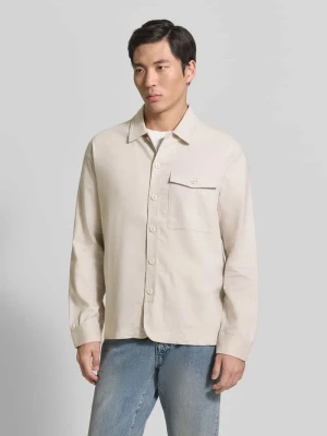 kurtka koszulowa o kroju regular fit z kołnierzykiem typu kent model 'BRO' casual friday