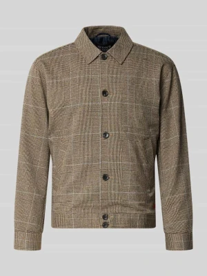 Kurtka koszulowa o kroju regular fit z listwą guzikową Scotch & Soda Koniakowy