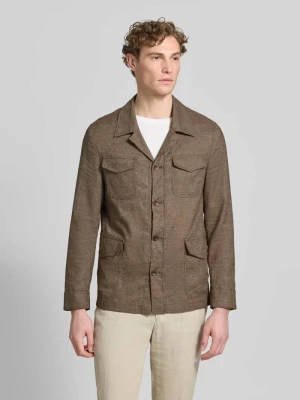 Kurtka koszulowa o kroju regular fit z mieszanka lnu model 'Taddeo' carl gross
