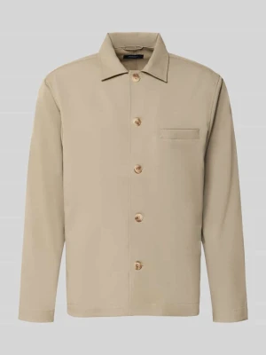 Kurtka koszulowa o kroju regular fit z mieszanka wiskozy model 'Landen' Matinique Khaki
