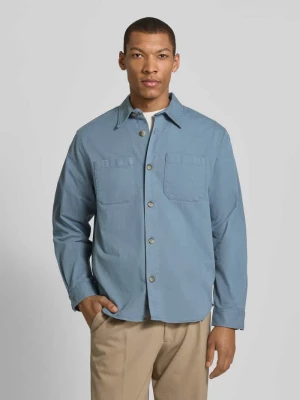 Kurtka koszulowa o kroju regular fit z mieszanki bawełny ekologicznej model ‘TRAVIS’ Selected Homme