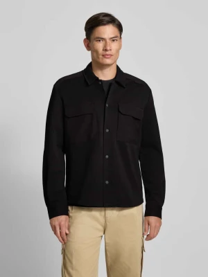 Kurtka koszulowa o kroju regular fit z mieszanki bawełny z kieszeniami na piersi Antony Morato