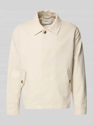 Kurtka koszulowa o kroju regular fit z mieszanki lnu i bawełny model 'LEWIS' Selected Homme
