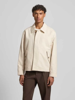 Kurtka koszulowa o kroju regular fit z mieszanki lnu i bawełny model 'LEWIS' Selected Homme