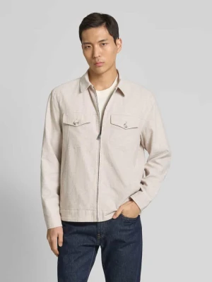 Kurtka koszulowa o kroju regular fit z mieszanki lnu i bawełny Tom Tailor