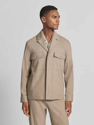 Kurtka koszulowa o kroju regular fit z mieszanki lnu i wiskozy Marc O'Polo