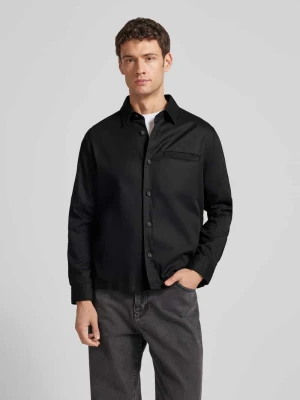 Kurtka koszulowa o kroju regular fit z mieszanki lyocellu i bawełny model ‘ENOCK’ HUGO