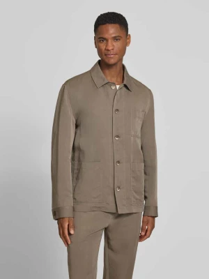 Kurtka koszulowa o kroju regular fit z mieszanki lyocellu z dodatkiem lnu Roy Robson