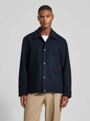 Kurtka koszulowa o kroju regular fit z mieszanki wełny model „Otis” Wood Wood