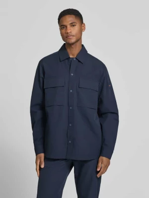 Kurtka koszulowa o kroju regular fit z wykończeniem seersucker Boss Orange