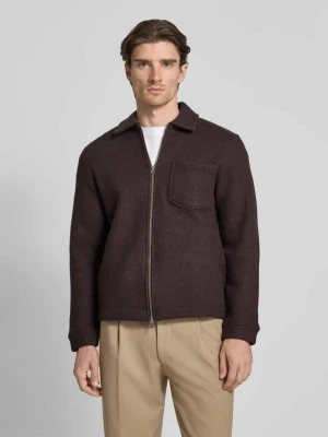 Kurtka koszulowa o kroju regular fit z zamkiem błyskawicznym dwustronnym model ‘HANNES’ Samsøe Samsøe