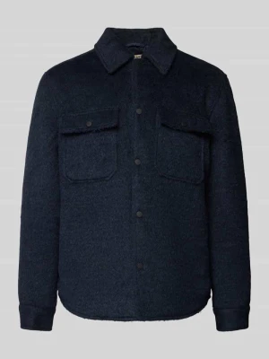 Kurtka koszulowa o kroju regular fit ze szczotkowanego materiału model ‘GIO’ Only & Sons