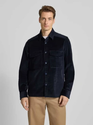 Kurtka koszulowa o kroju regular fit ze sztruksu model ‘CORDUROY OVERSHIRT’ drykorn