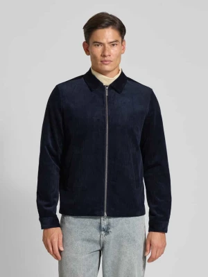 Kurtka koszulowa o kroju regular fit ze sztruksu z zamkiem błyskawicznym dwustronnym Les Deux