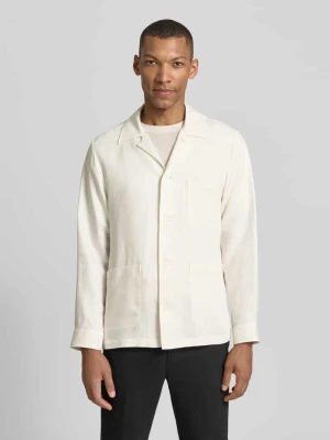 Kurtka koszulowa o kroju relaxed fit z czystego lnu model 'H-CAI-K-3P-262' Boss