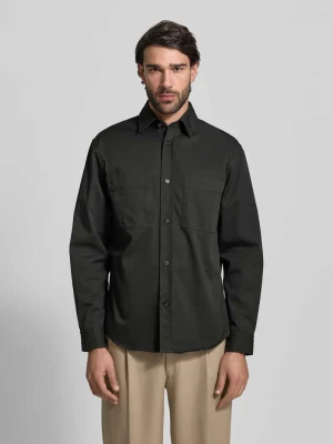 Kurtka koszulowa o kroju relaxed fit z czystej bawełny model ‘H-OWEN-K-2PP-261’ Boss