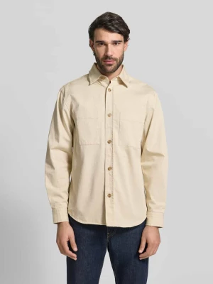 Kurtka koszulowa o kroju relaxed fit z czystej bawełny model ‘H-OWEN-K-2PP-261’ Boss