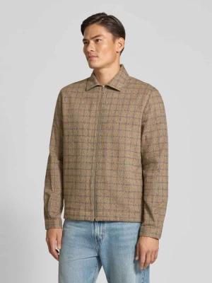 Kurtka koszulowa o kroju relaxed fit z fakturowanej tkaniny model ‘PASAALO’ ARMEDANGELS