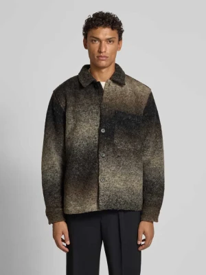 Kurtka koszulowa o kroju relaxed fit z kieszenią na piersi JAKE*S STUDIO MEN