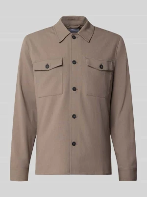 Kurtka koszulowa o kroju relaxed fit z kieszeniami na piersi lindbergh
