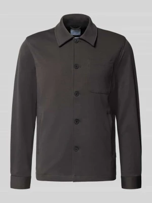 Kurtka koszulowa o kroju slim fit z dodatkiem wiskozy lindbergh Antracytowy