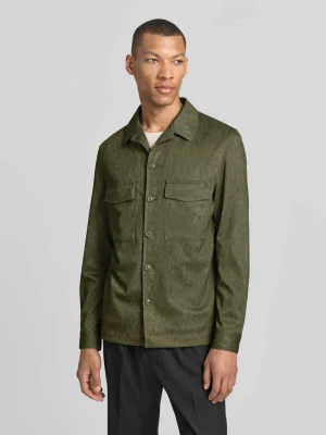 Kurtka koszulowa o kroju slim fit z kieszeniami na piersi model 'Constantin' CG - Club of Gents