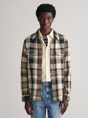 Kurtka Koszulowa W Kratę Heavy Twill GANT