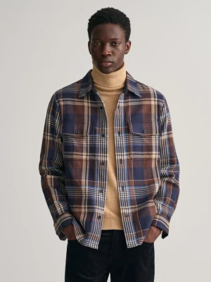 Kurtka koszulowa w kratę heavy twill GANT