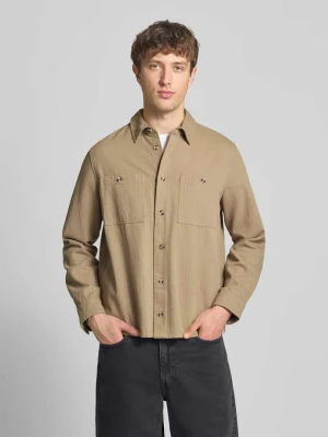 Kurtka koszulowa w kroju regular fit z kieszeniami na piersi model 'DENNY' Blend